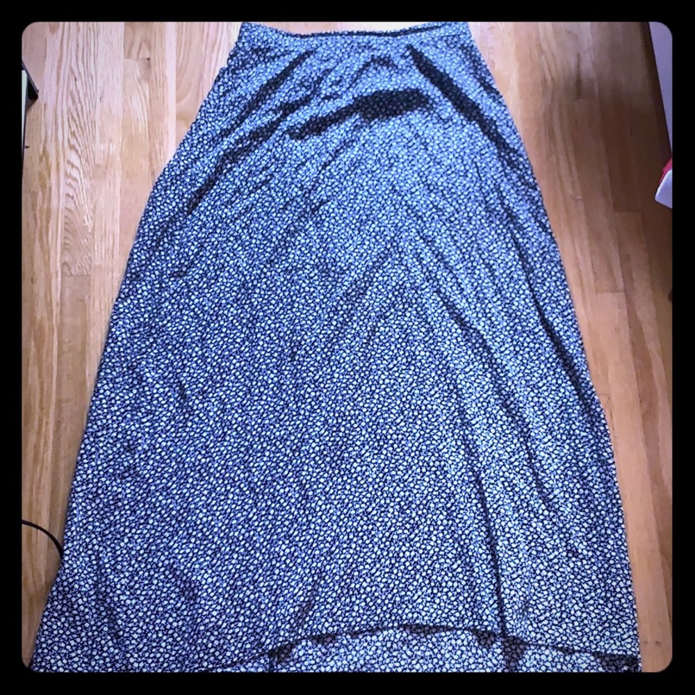 Hipster and trendy black and white skirt